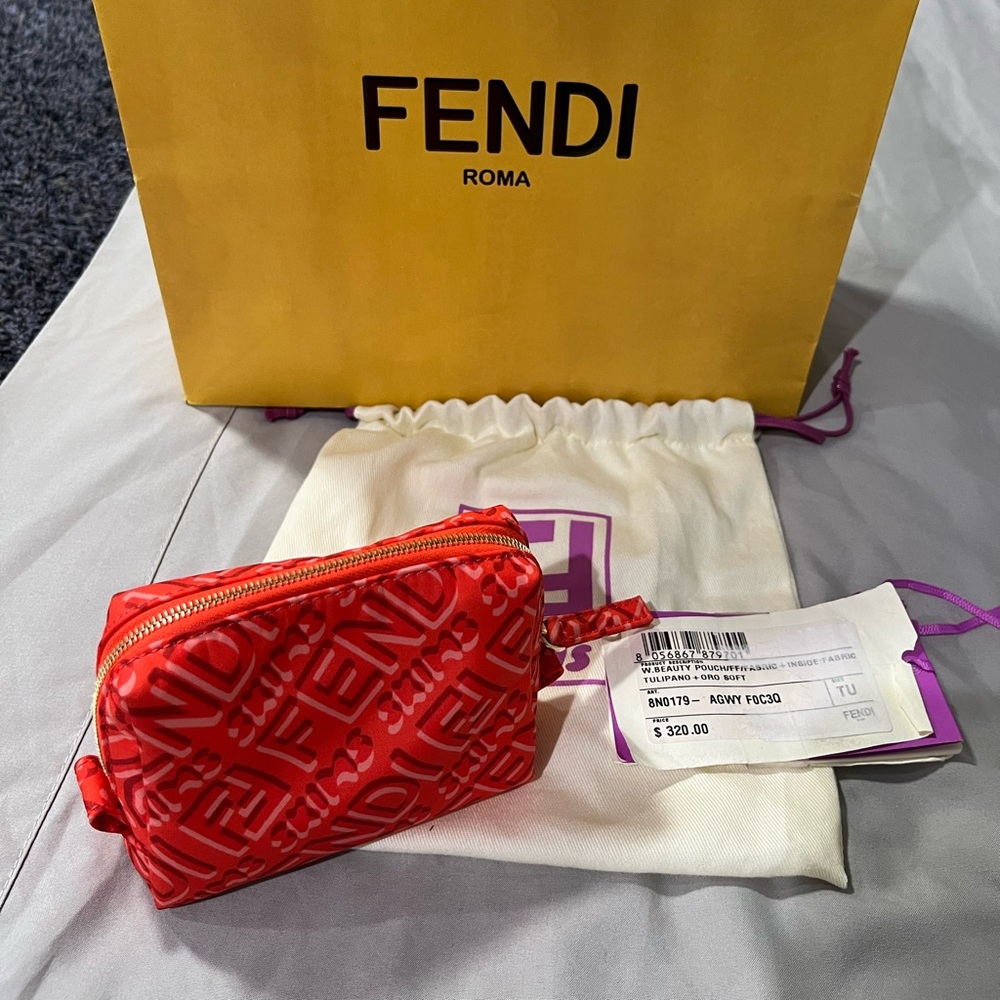 Fendi-skims makeup pouch